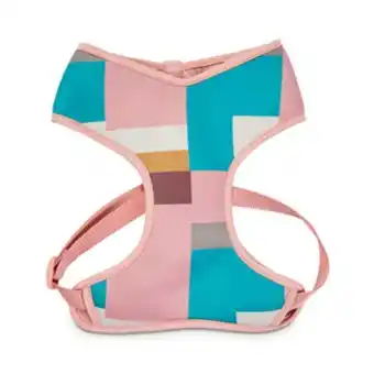 Bond & co arnés ajuste romano color rosa doble vista diseño a cuadros para perro, grande