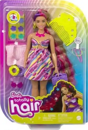 Barbie totally hair vestido de flores