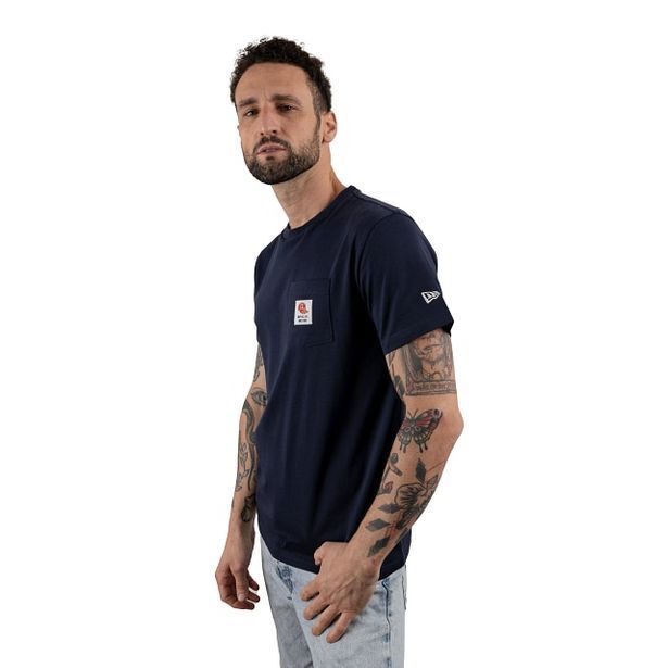 New Era Playera manga corta new era pocket navy oferta