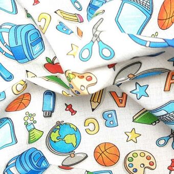 Telas Junco Kurosawa estampado útiles escolares oferta