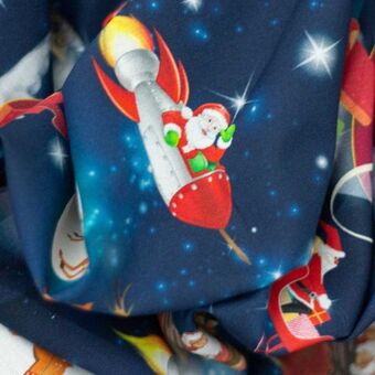 Telas Junco Karma estampado navideño | santa espacial oferta