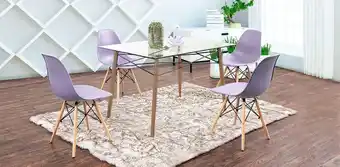 Muebles Dico Comedor rectangular atlas haya nogal lila oferta