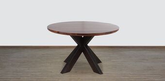 Muebles Dico Mesa de comedor redonda samoa café oferta