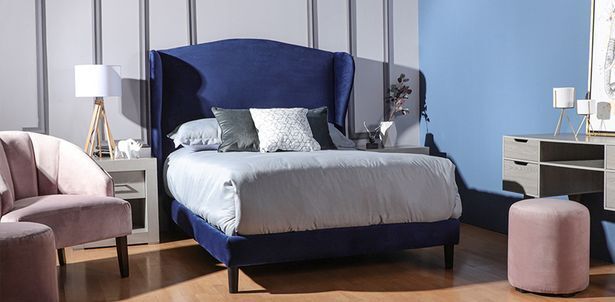 Muebles Dico Cama matrimonial adagio azul marino oferta