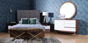 Muebles Dico Recámara matrimonial brunei gris oferta
