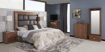Muebles Dico Recámara king size / matrimonial braham avellana oferta