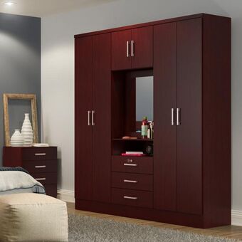 Muebles Dico Ropero 588 caoba con espejo oferta