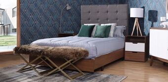 Muebles Dico Recámara individual 3 piezas brunei gris oferta