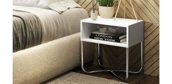 Muebles Dico Buró bertolini 1270 blanco cromado oferta