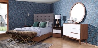 Muebles Dico Recámara matrimonial brunei gris oferta