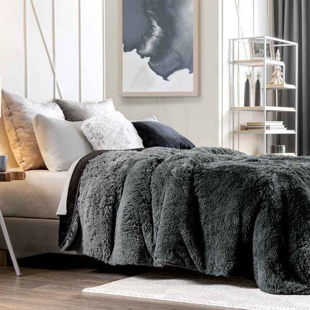 Muebles Dico Cobertor matrimonial belgica tejido negro oferta