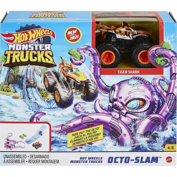 Juguetibici Hot wheels monster trucks amenaza del pulpo destructor gyl11 oferta