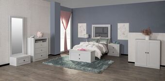 Muebles Dico Recámara individual braham gris oferta
