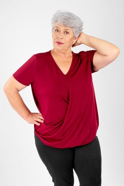 Santory Blusa con escote "v" cruzado oferta