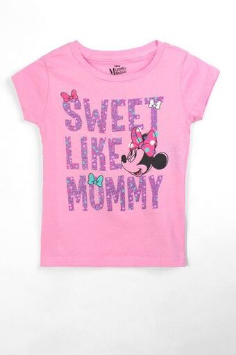 Playera de sweet like minnie disney para niña