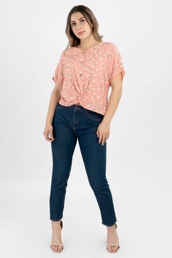 Santory Jeans básico tiro medio oferta