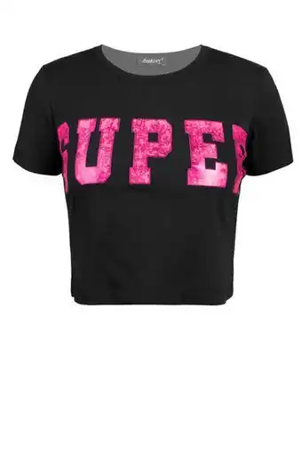 Playera con escote redondo y estampado