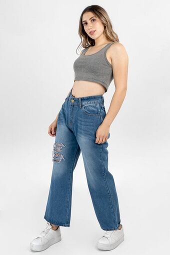 Jeans con destrucción