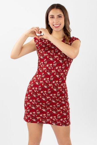 Santory Vestido floral y abierto en espalda oferta
