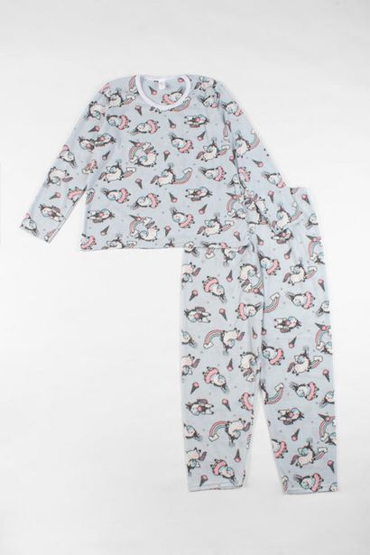 Santory Set de pijama con pantalón y full print unicornio oferta