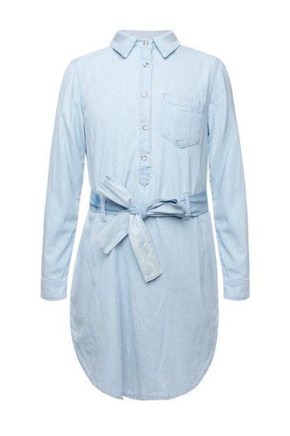Santory Vestido camisero con bolsa de parche para niña oferta