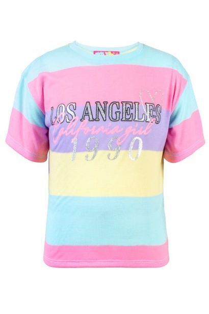 Santory Playera multicolor manga corta para niña oferta
