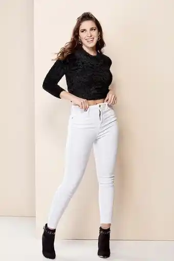 Santory Jeans tiro alto oferta