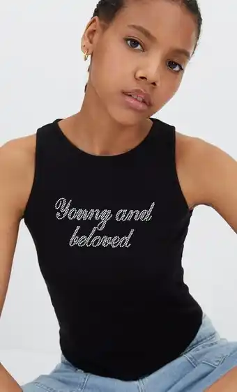 Camiseta sin mangas brillos