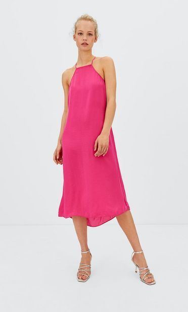 Stradivarius Vestido midi halter oferta