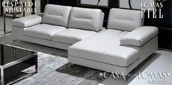 Sala en l de piel biccari silver