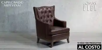 Casa de las Lomas Sillón giano piel tabaco oferta