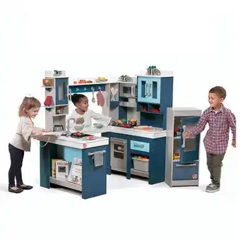 City Toys Gran cocina de madera con refrigerador oferta
