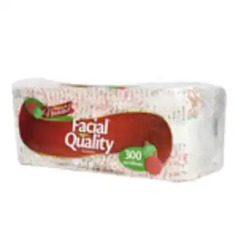 Paquete de servilletas facial quality 300 pzas.