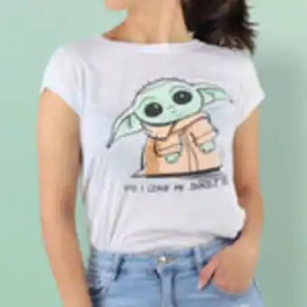 Waldos Playera manga corta de star wars, color blanco oferta