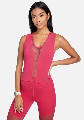 Bebe Mesh combo bebe logo sleeveless top oferta