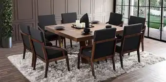 Muebles Dico Comedor cuadrado con 8 sillas mara negro oferta