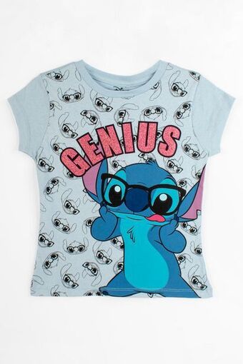 Santory Playera con estampado de stitch genius para niña oferta
