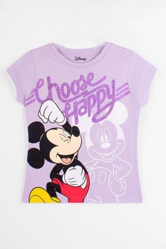 Playera mickey mouse happy para niña