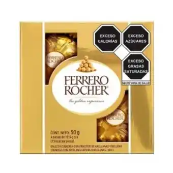 Chocolate ferrero rocher 4 piezas
