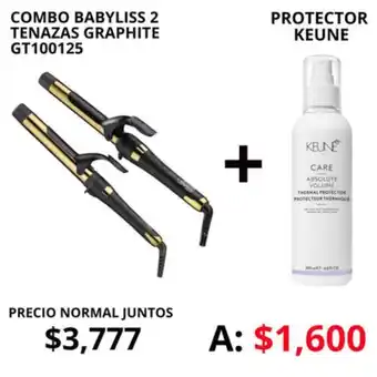 Probell Combo babyliss 2 tenazas graphite gt100125 oferta