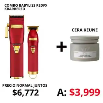 Combo babyliss redfx kbarbered