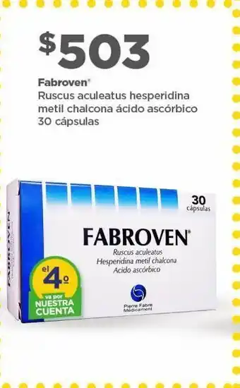 Fabroven / ruscus aculeatus hesperidina 30 caps