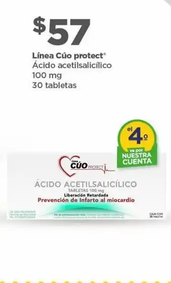 Bodega Aurrerá Acido acetilsalicilico 100mg 30tabs oferta