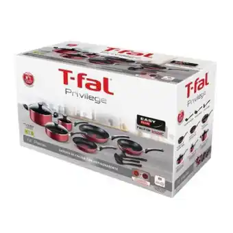 Sam's Club Batería de cocina t-fal privilege roja con 12 pzas oferta
