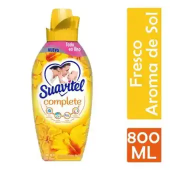 Suavizante de telas suavitel complete fresco aroma de sol de 800 ml