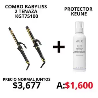 Probell Combo babyliss 2 tenaza kgt75100 oferta
