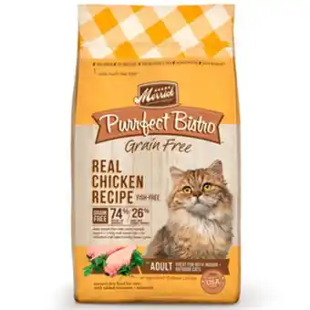 Petco Merrick purrfect bistro alimento natural sin granos para gato adulto receta pollo y camote, 5.4 kg oferta
