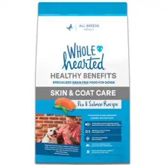 Petco Wholehearted healthy benefits alimento natural para perro adulto cuidado de piel/pelo receta salmón y chícharo, 11.4 kg oferta