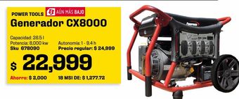 Sodimac Homecenter Generador cx8000 oferta