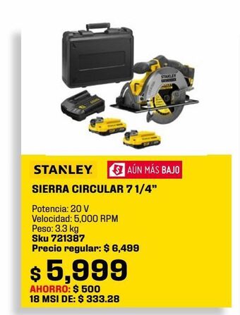 Sodimac Homecenter Sierra circular 7 1/4 oferta